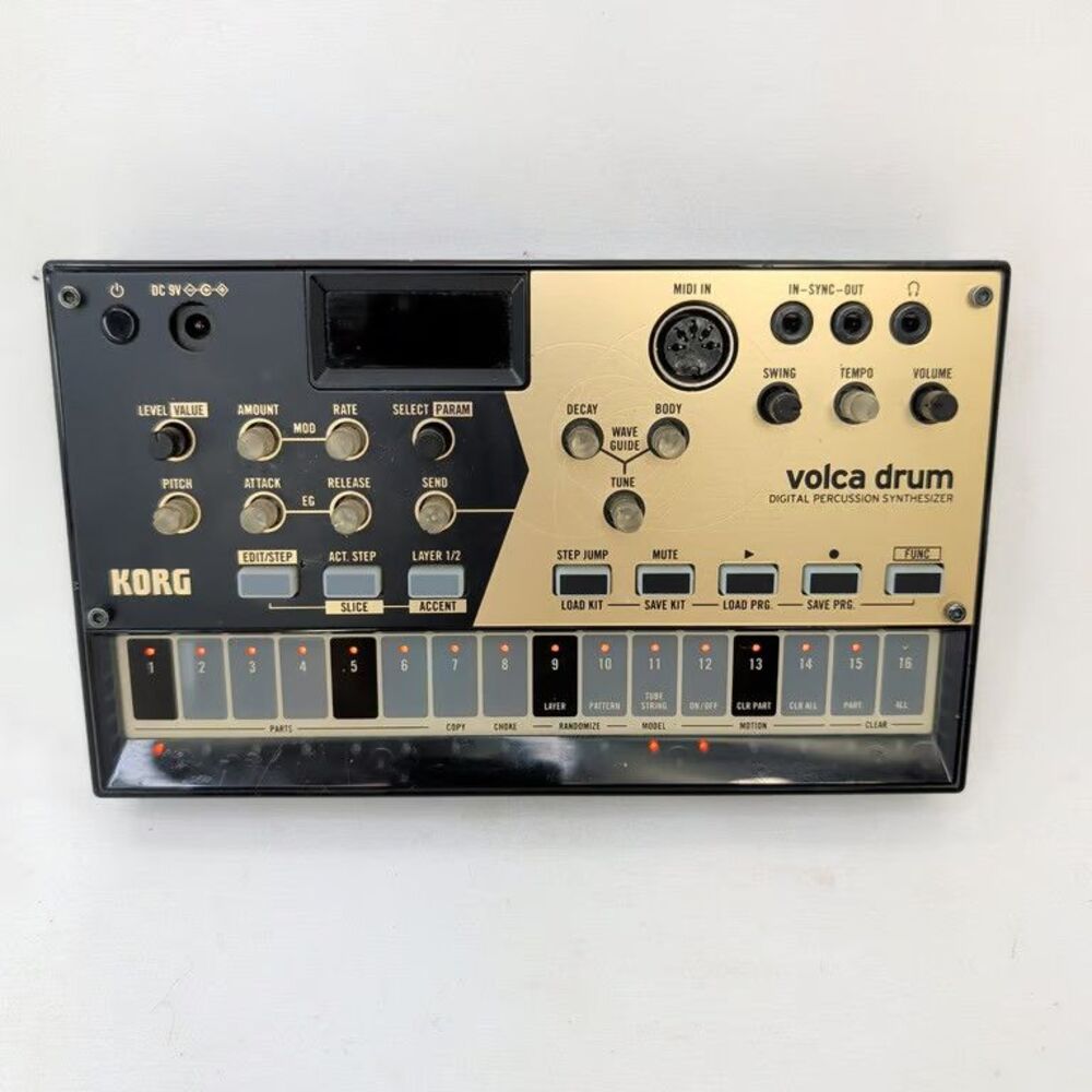 Korg Volca Drum Digital Percussion Synthesizer Drum Machine Synth Module Black